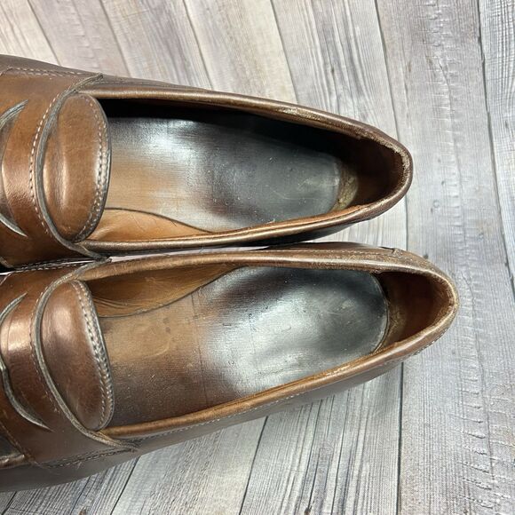 Allen Edmonds McGraw Penny Loafers Bench Welt Brown Leather Shoes Men’s 10.5 D